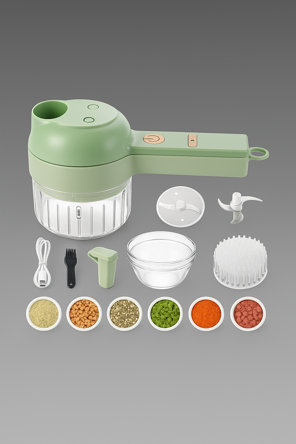 4 in 1 Portable Electric Vegetable Cutter Set