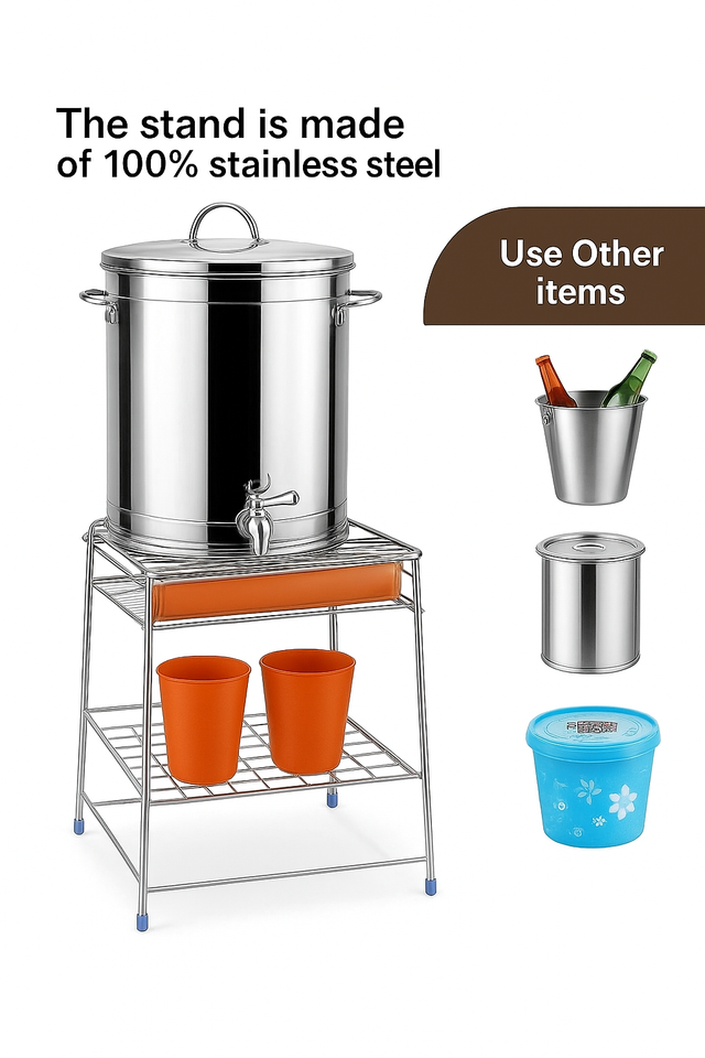 Heavy Steel Matka Stand with Free Tray