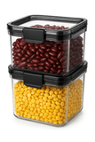 Airtight Plastic Storage Container Set, With 4 Containers