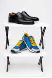 Plastic 4 Layer Foldable Shoe Rack (White & Black)